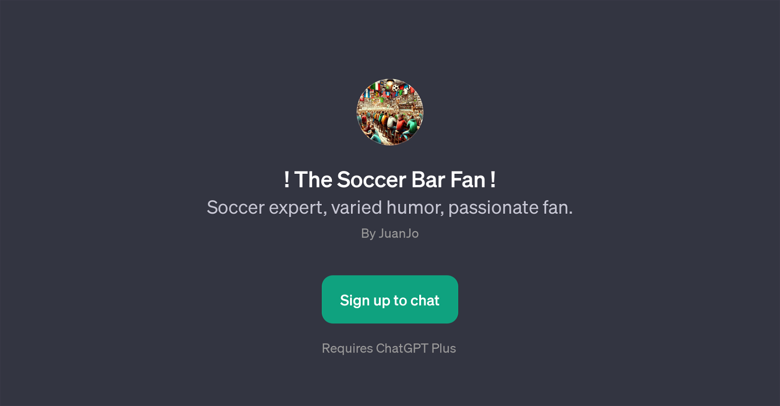 The Soccer Bar Fan website