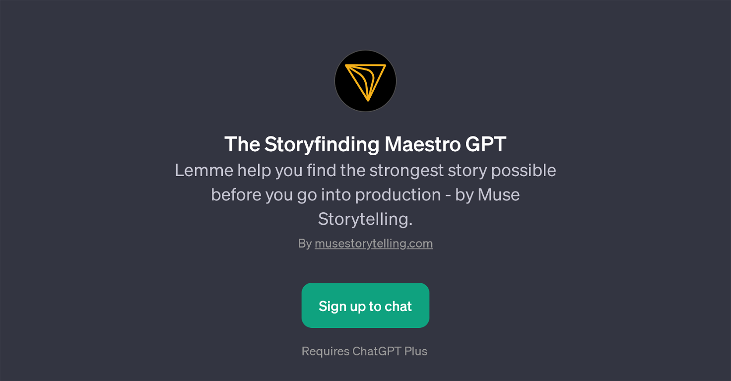 The Storyfinding Maestro GPT website