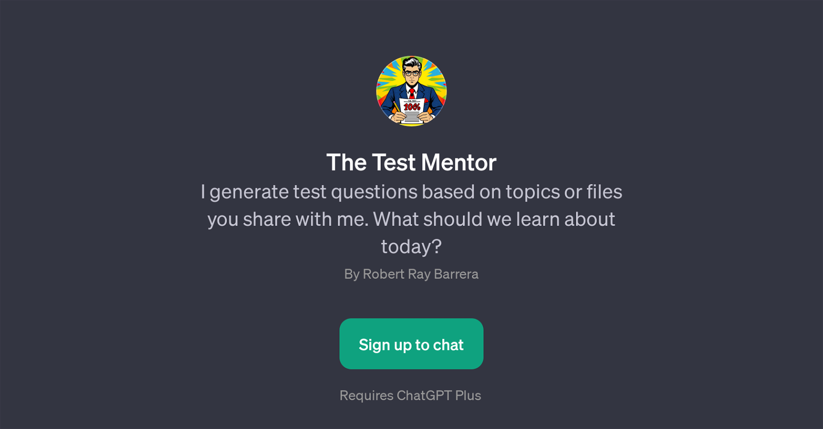 The Test Mentor website