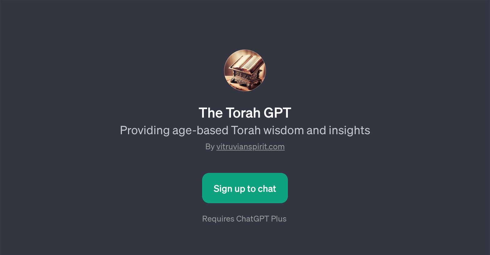 The Torah GPT website