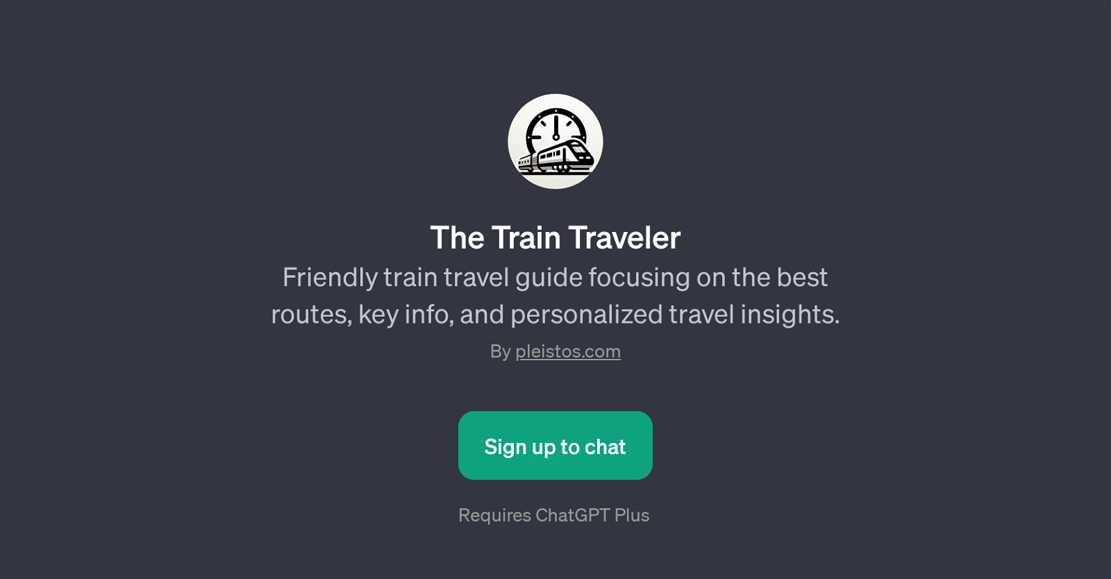 The Train Traveler website