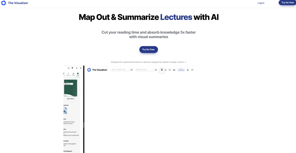 The Visualizer website