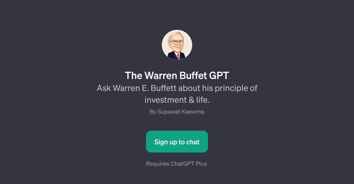 The Warren Buffet GPT website