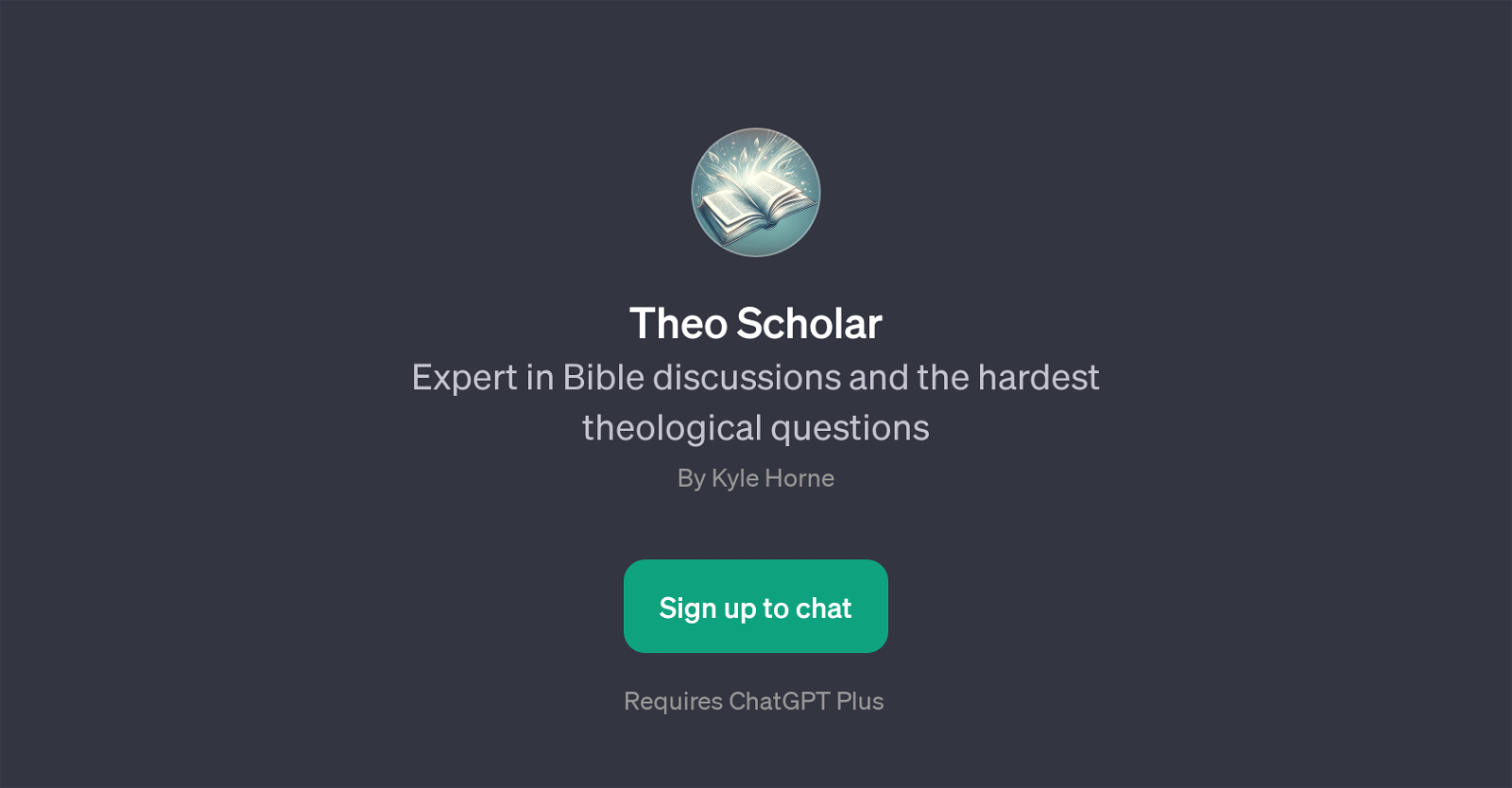 Theo Scholar website