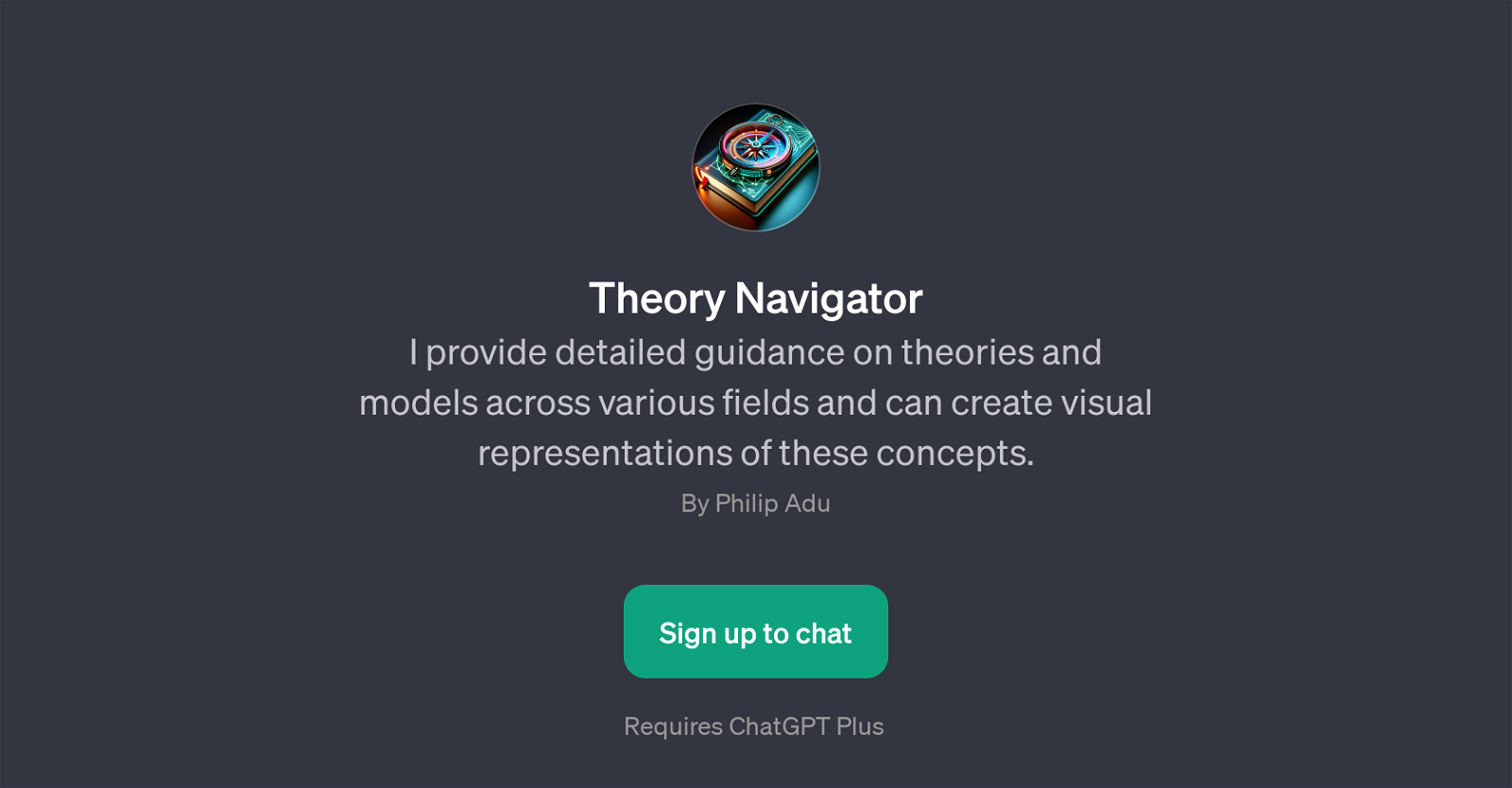 Theory Navigator website