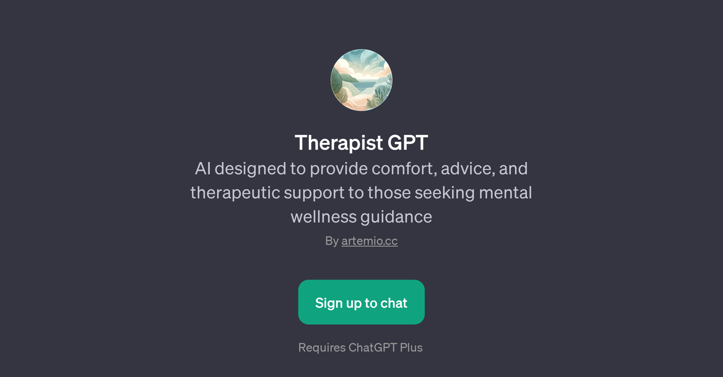Therapist GPT website