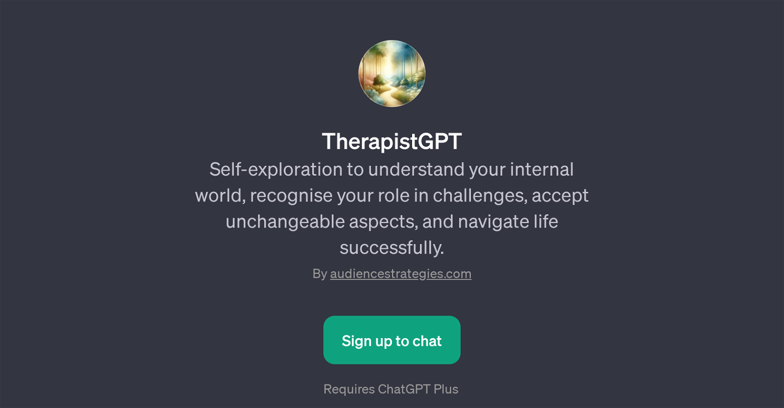 TherapistGPT website