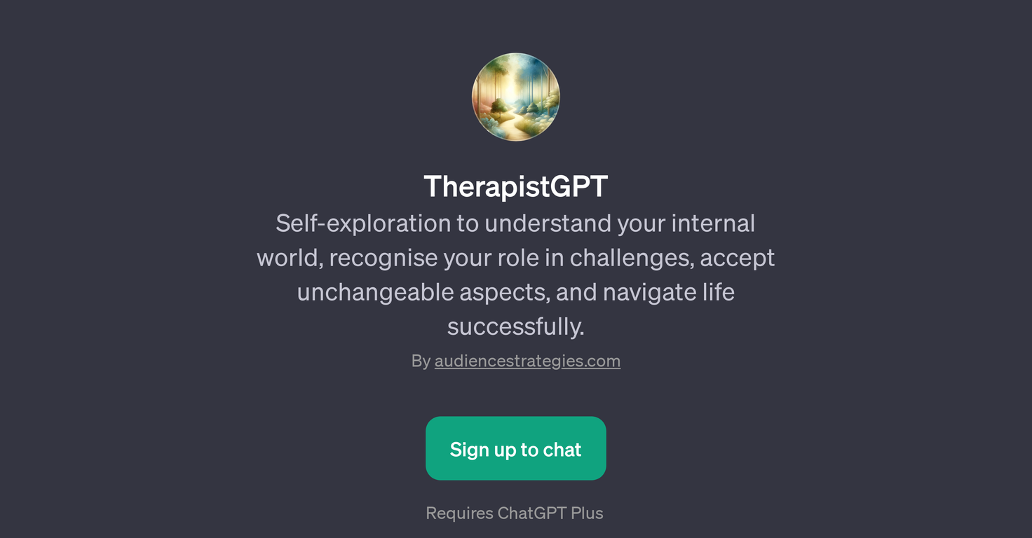 TherapistGPT website