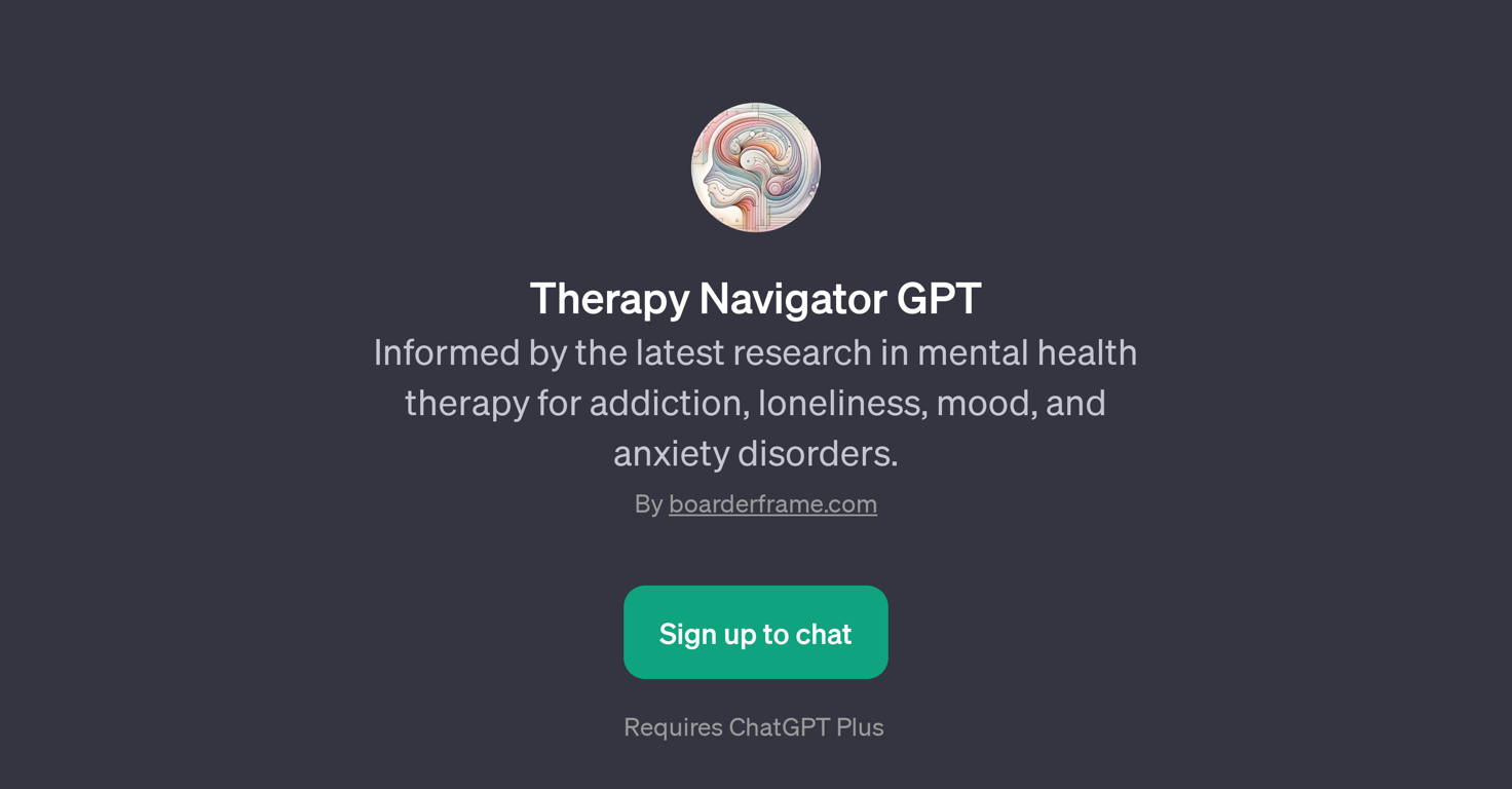 Therapy Navigator GPT website
