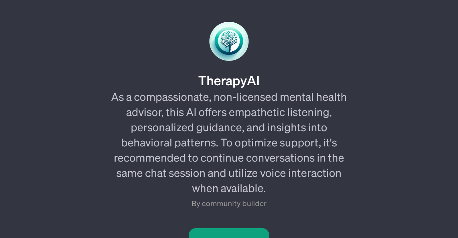 TherapyAI website