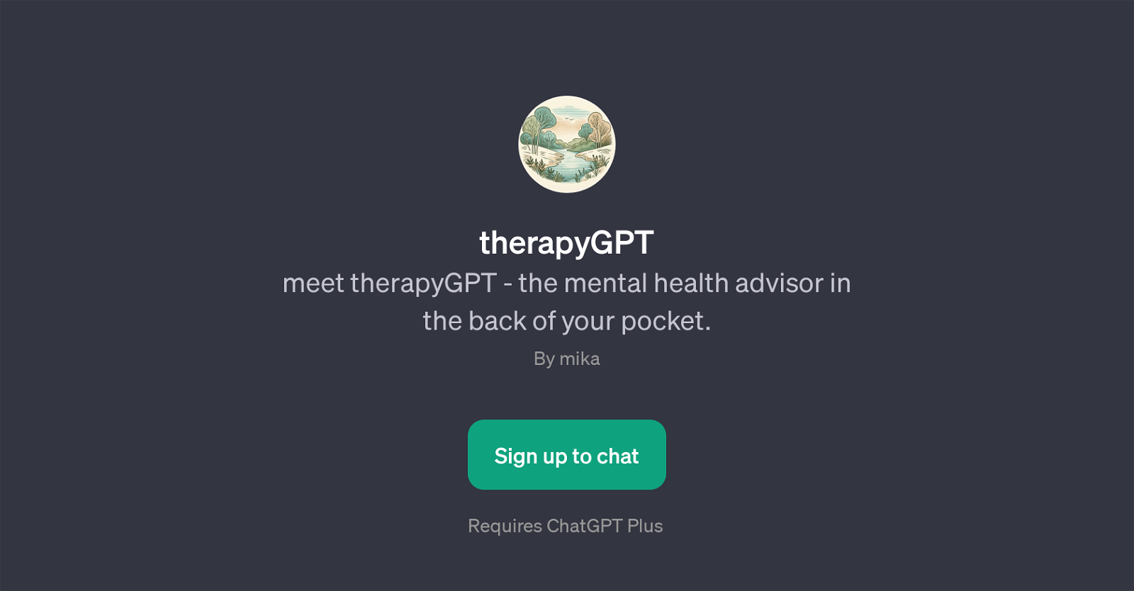 therapyGPT website