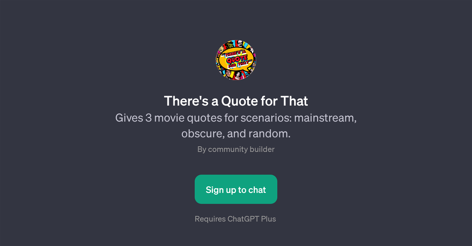 There's a Quote for That website