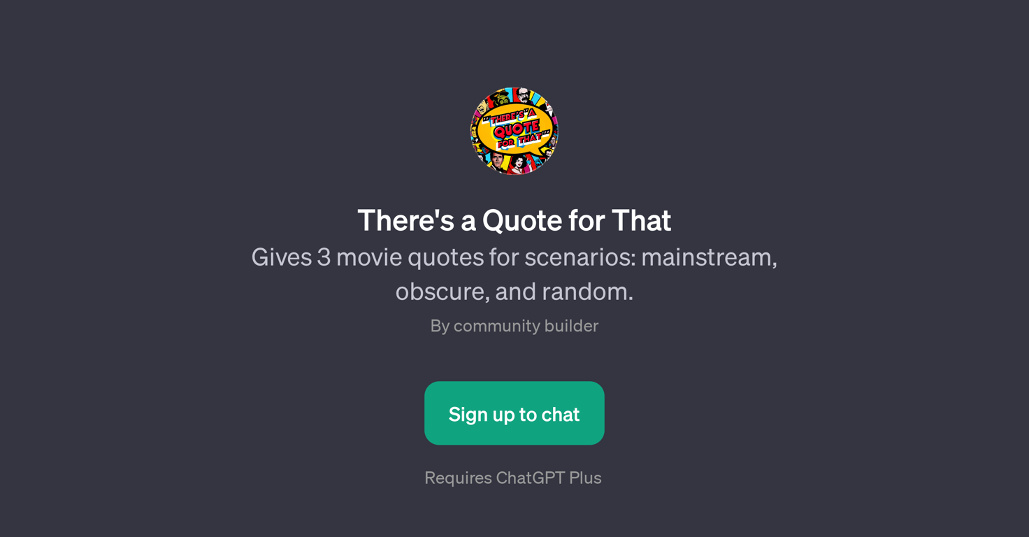 There's a Quote for That website