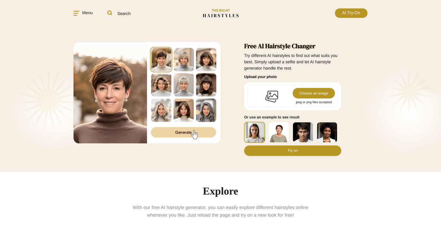 TheRightHairstyles website