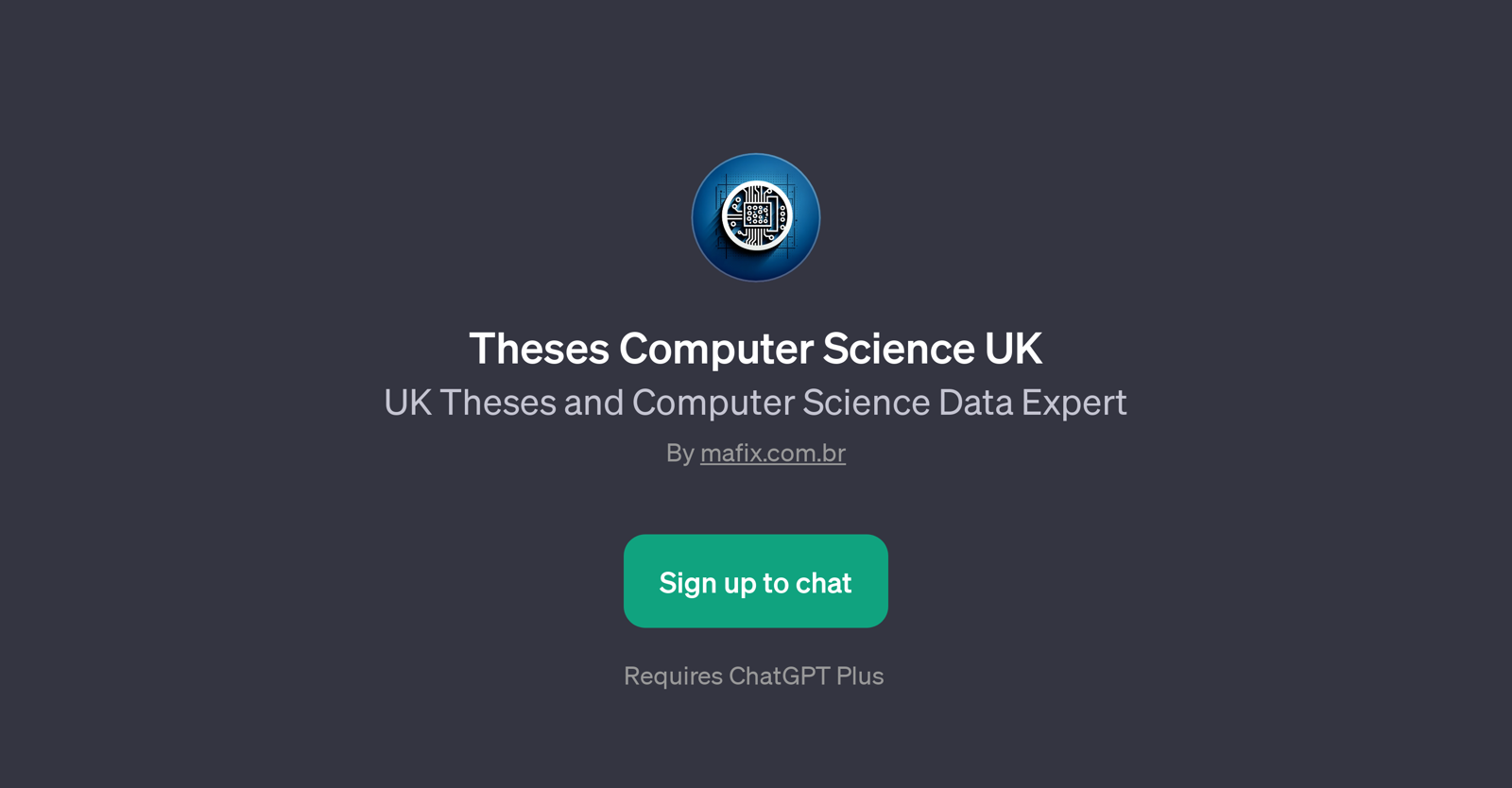 Theses Computer Science UK website