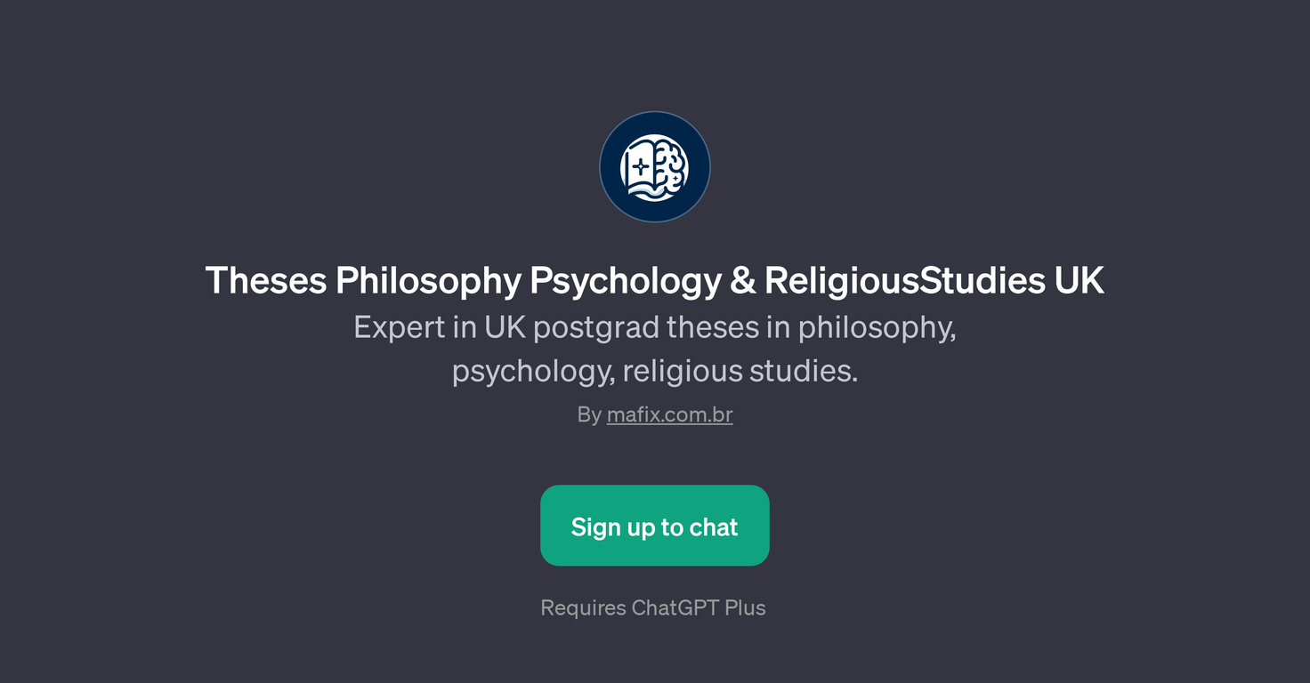 Theses Philosophy Psychology & Religious Studies UK website