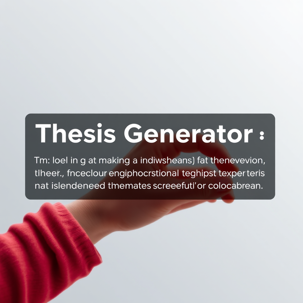 Thesis Generator website