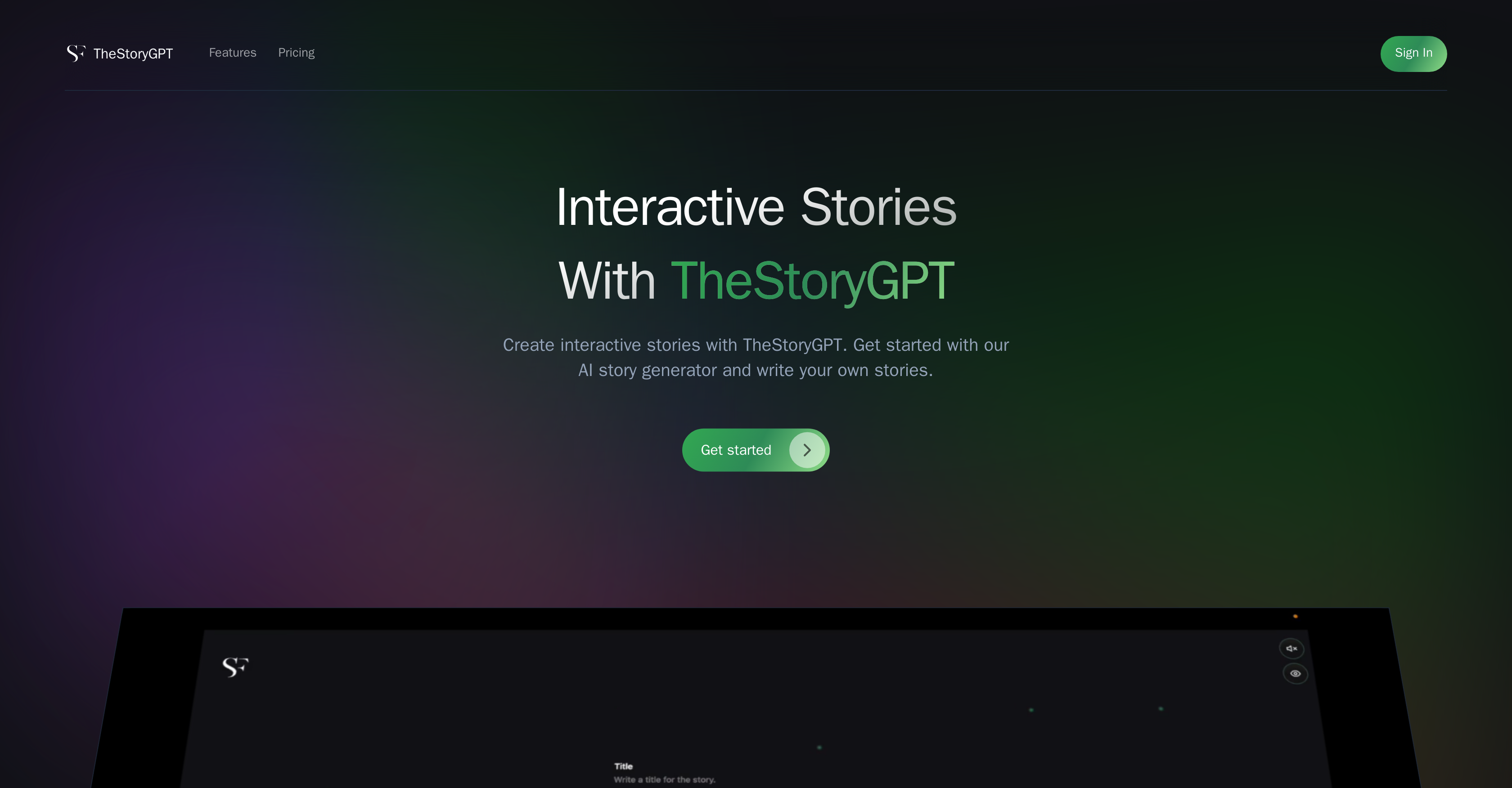 TheStoryGPT preview