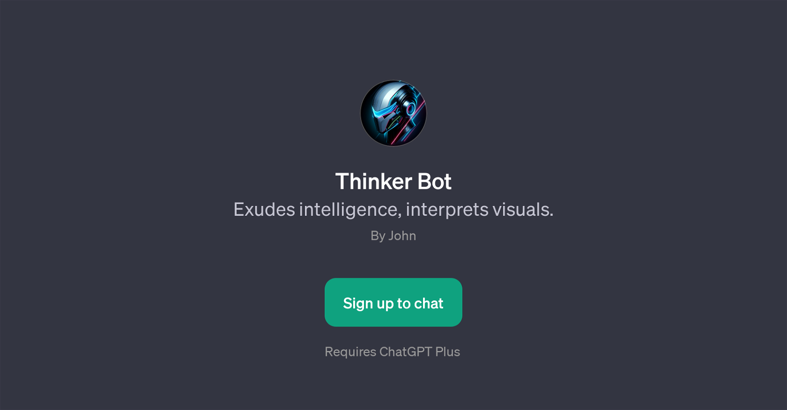 Thinker Bot website