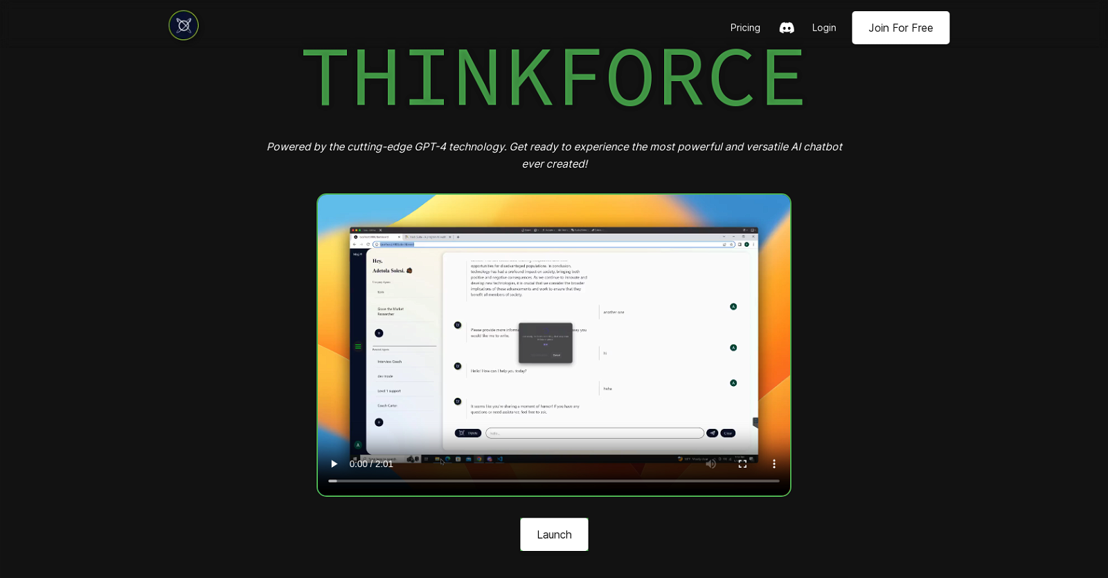 Thinkforce website