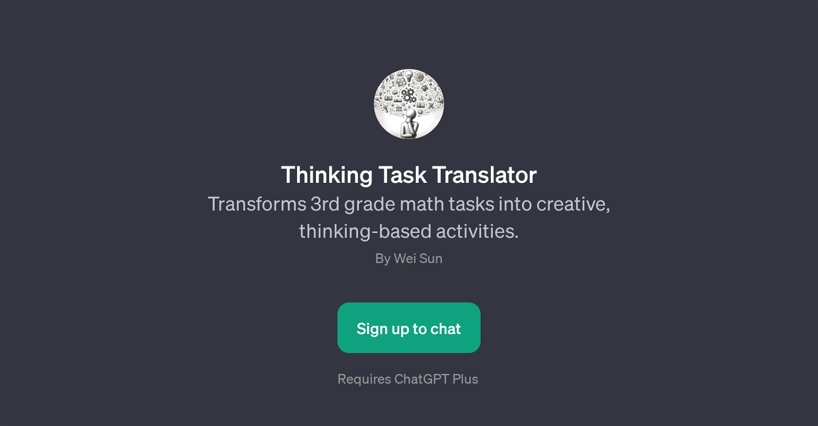 Thinking Task Translator website