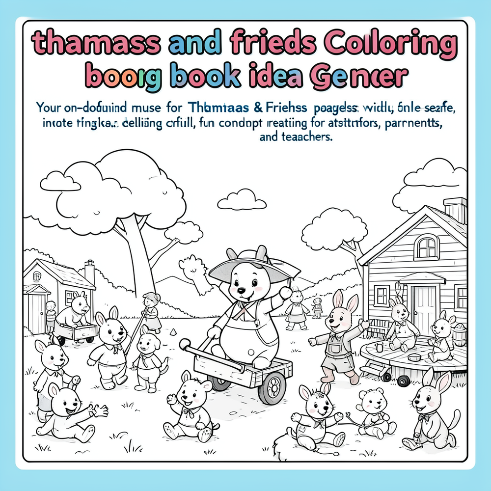 thomas and friends coloring book idea gener website