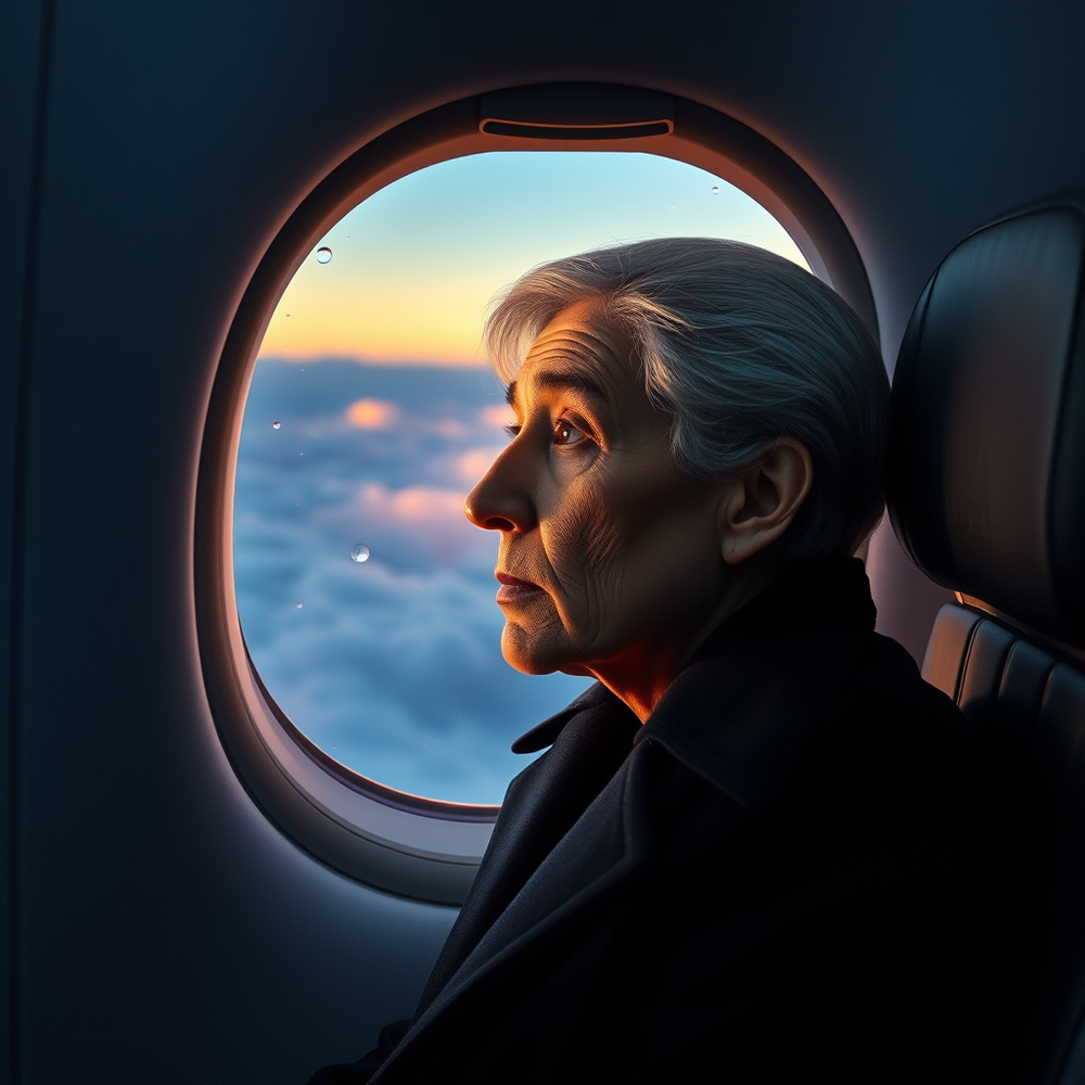 Thoughtful Reflection – Cinematic Airplane Portrait website