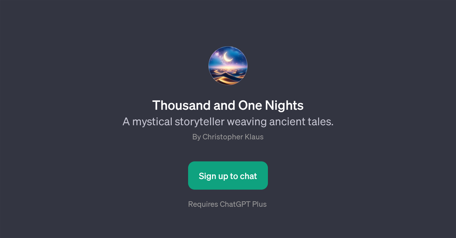 Thousand and One Nights website