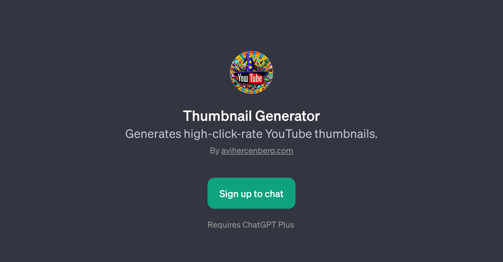 Thumbnail Generator website