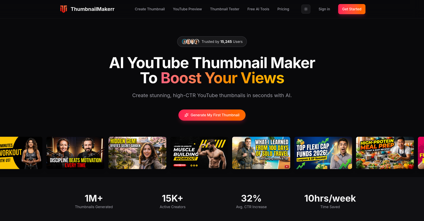 ThumbnailMakerr website