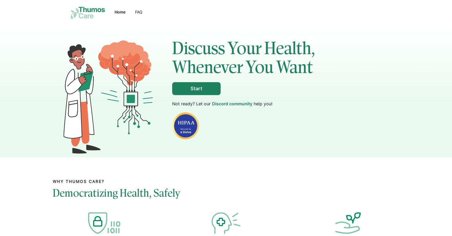 Thumos Care website
