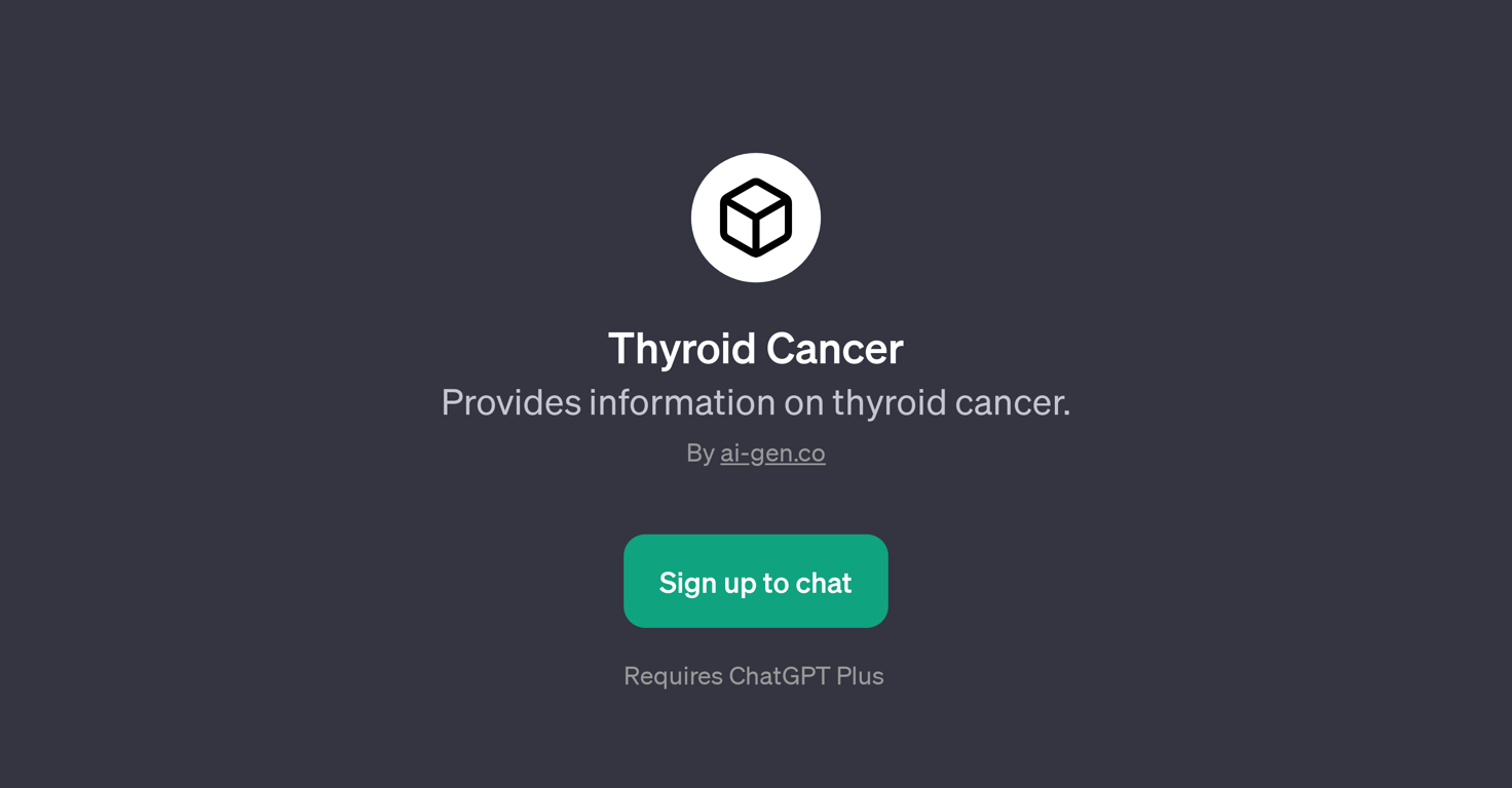 Thyroid Cancer GPT website