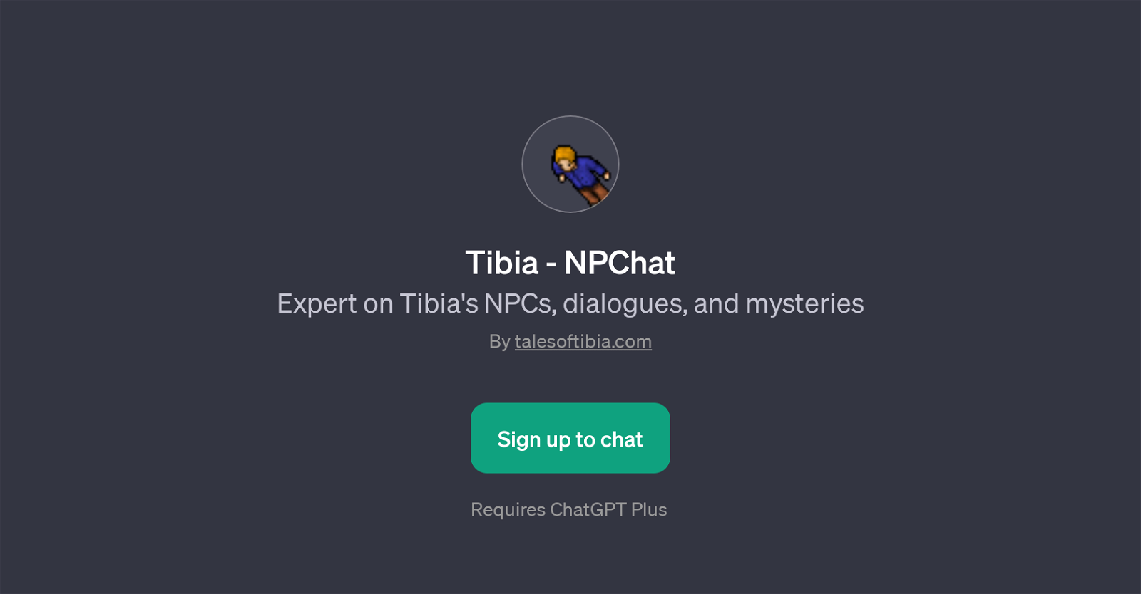 Tibia - NPChat website