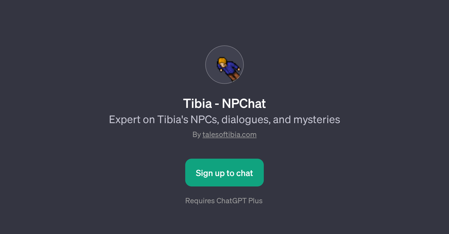Tibia - NPChat website