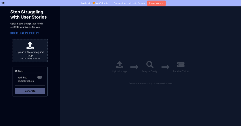 Ticket Artisan website