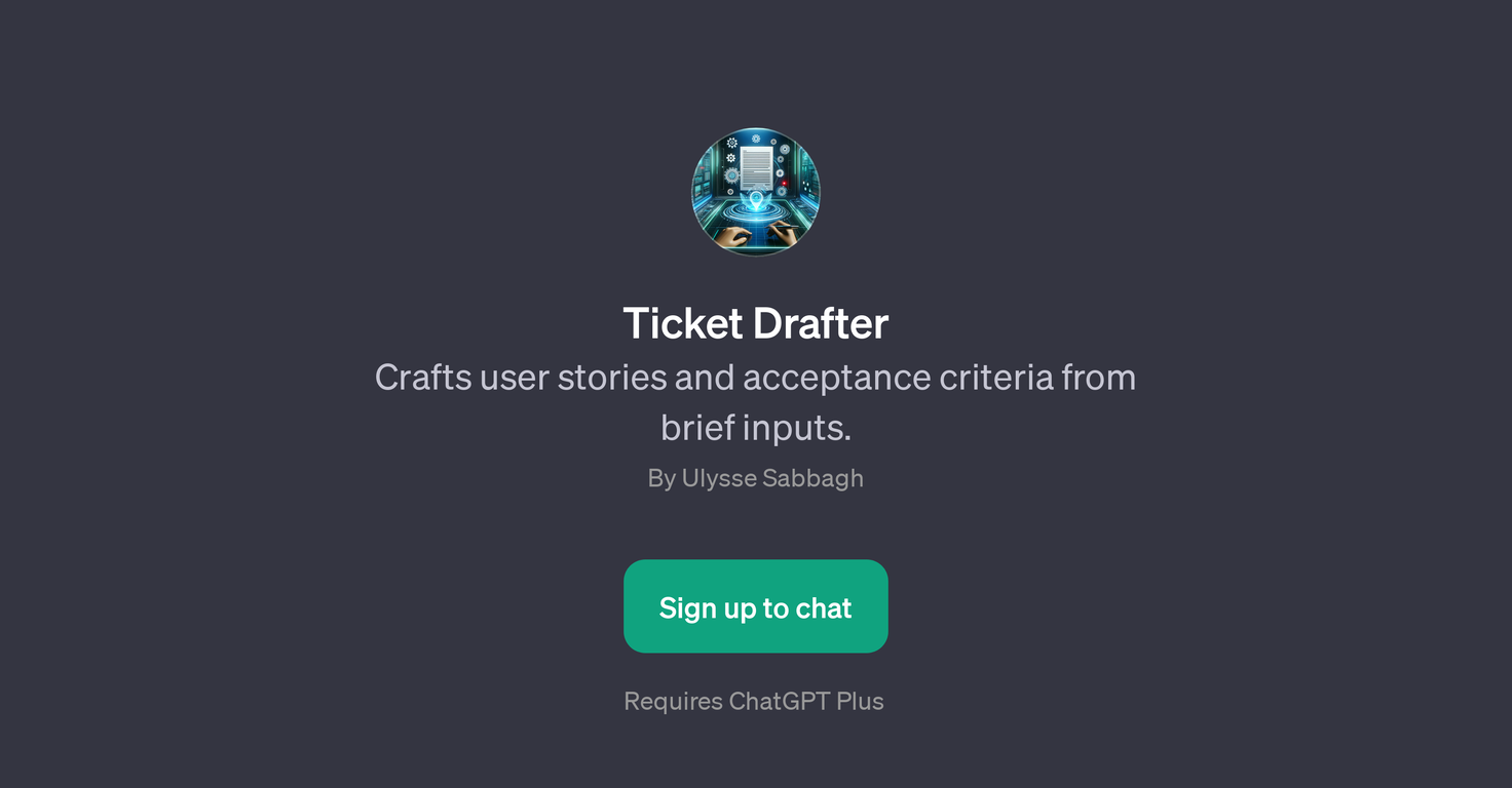 Ticket Drafter website