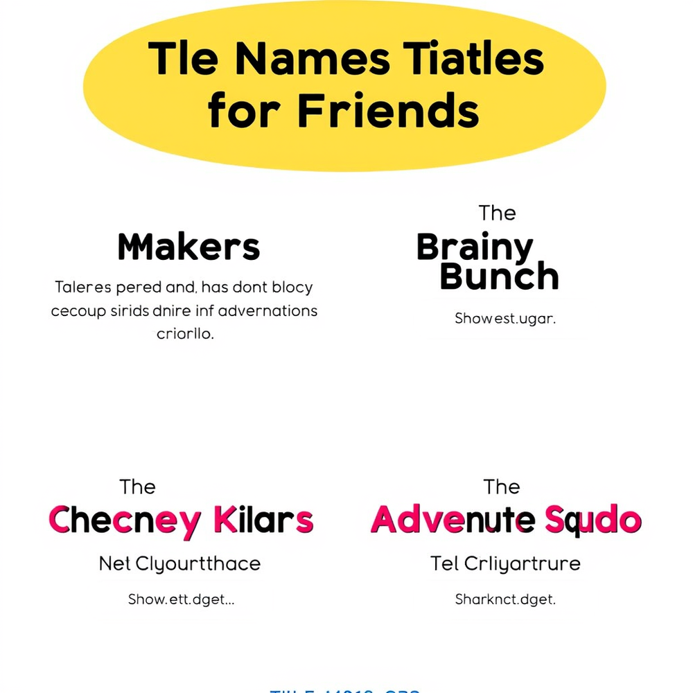 Title names for friends website