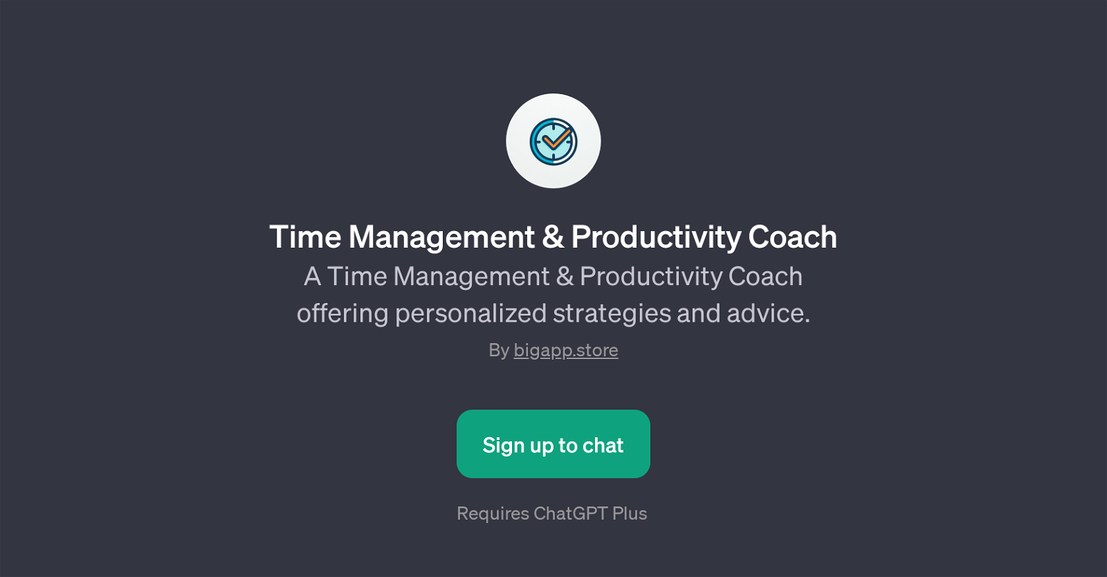 Time Management & Productivity Coach website