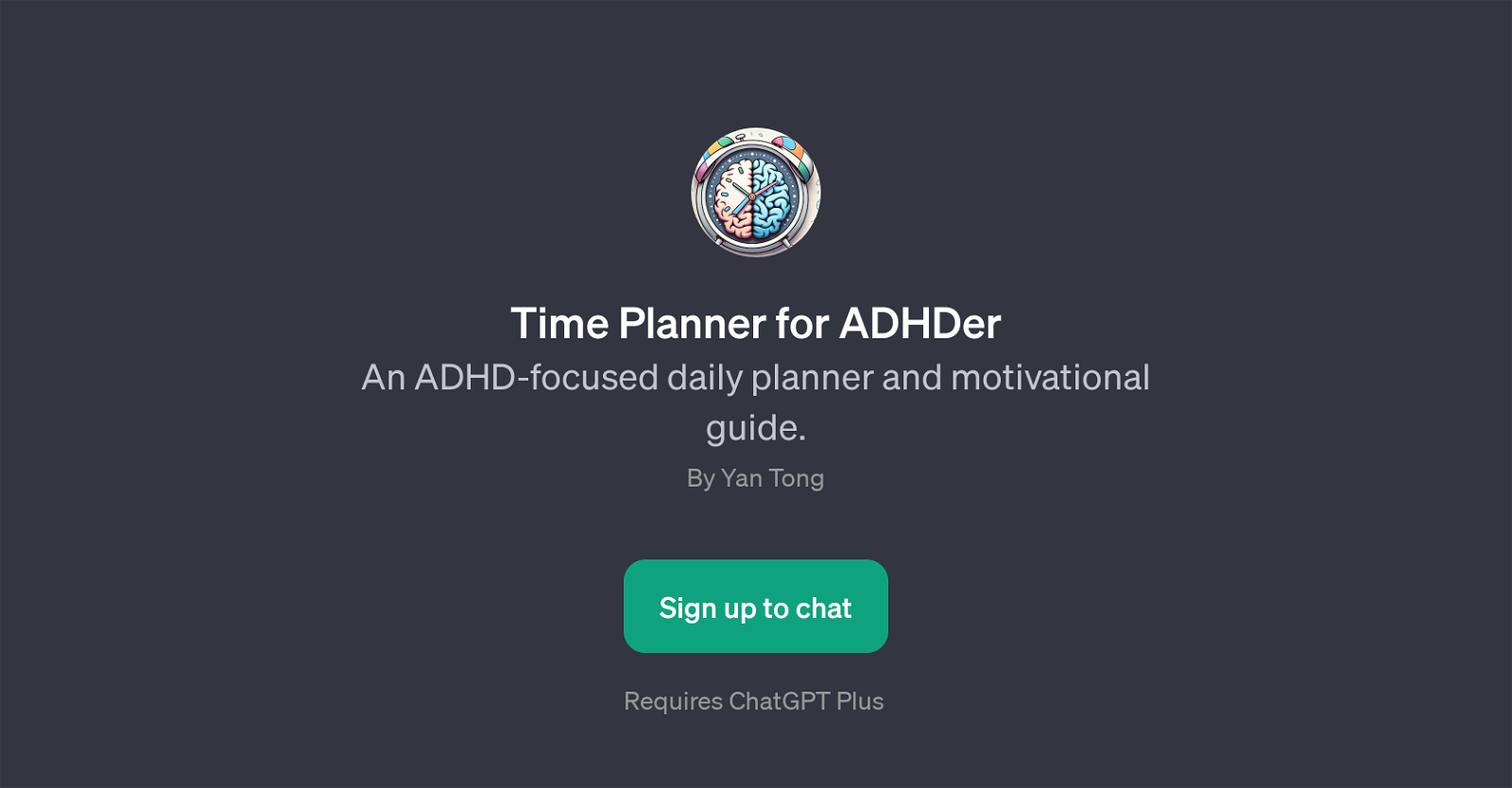 Time Planner for ADHDer website