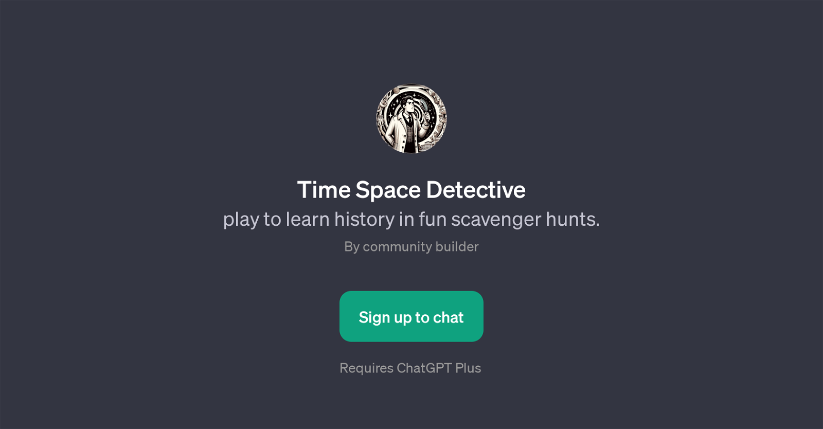 Time Space Detective website