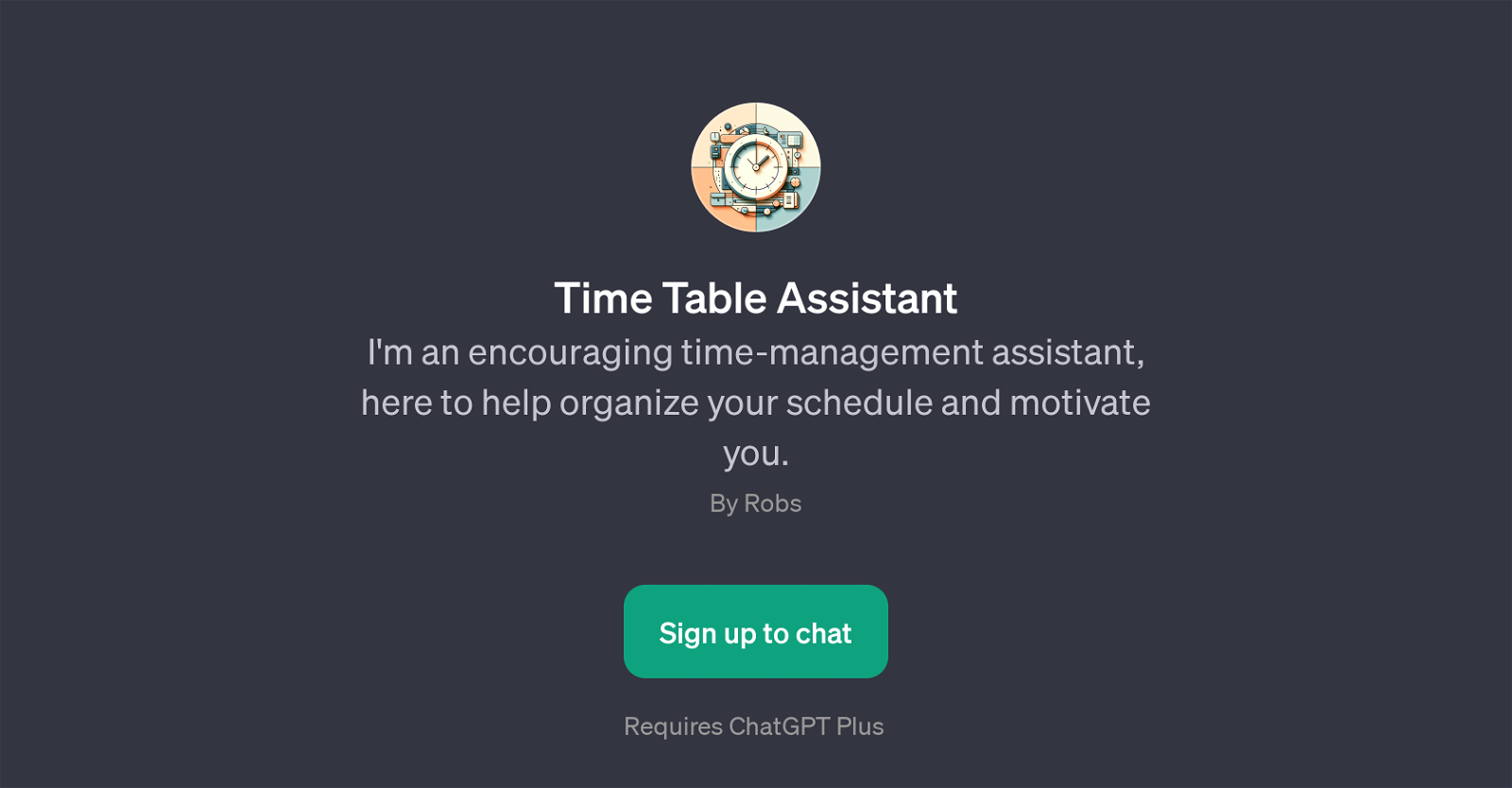 Time Table Assistant website