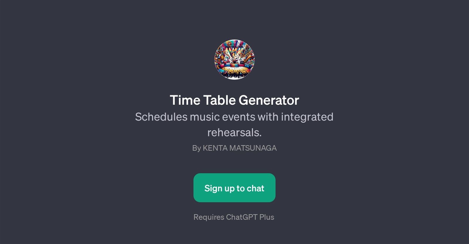 Time Table Generator website