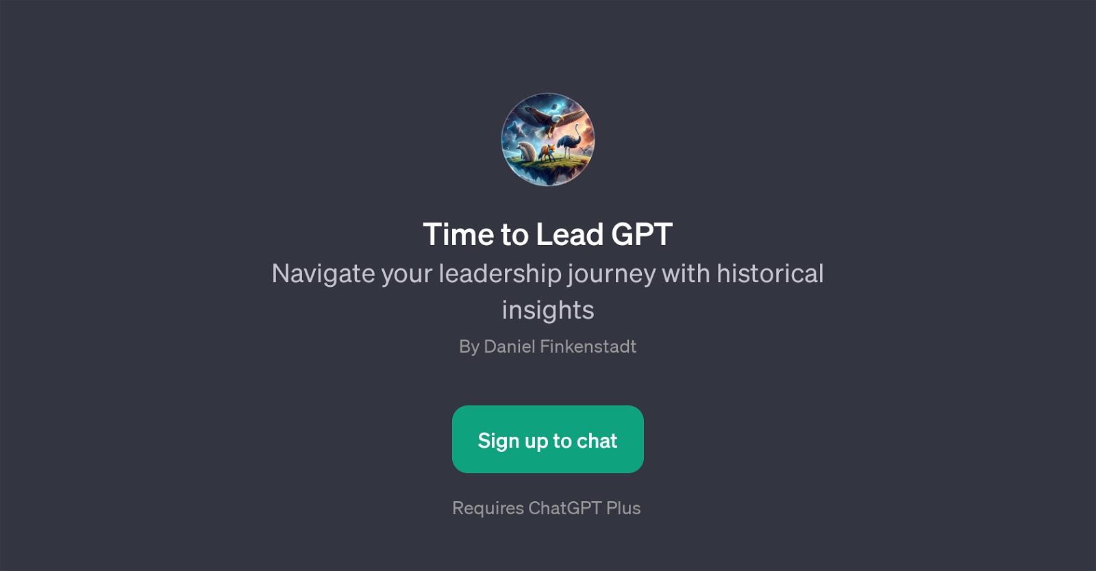 Time to Lead GPT website