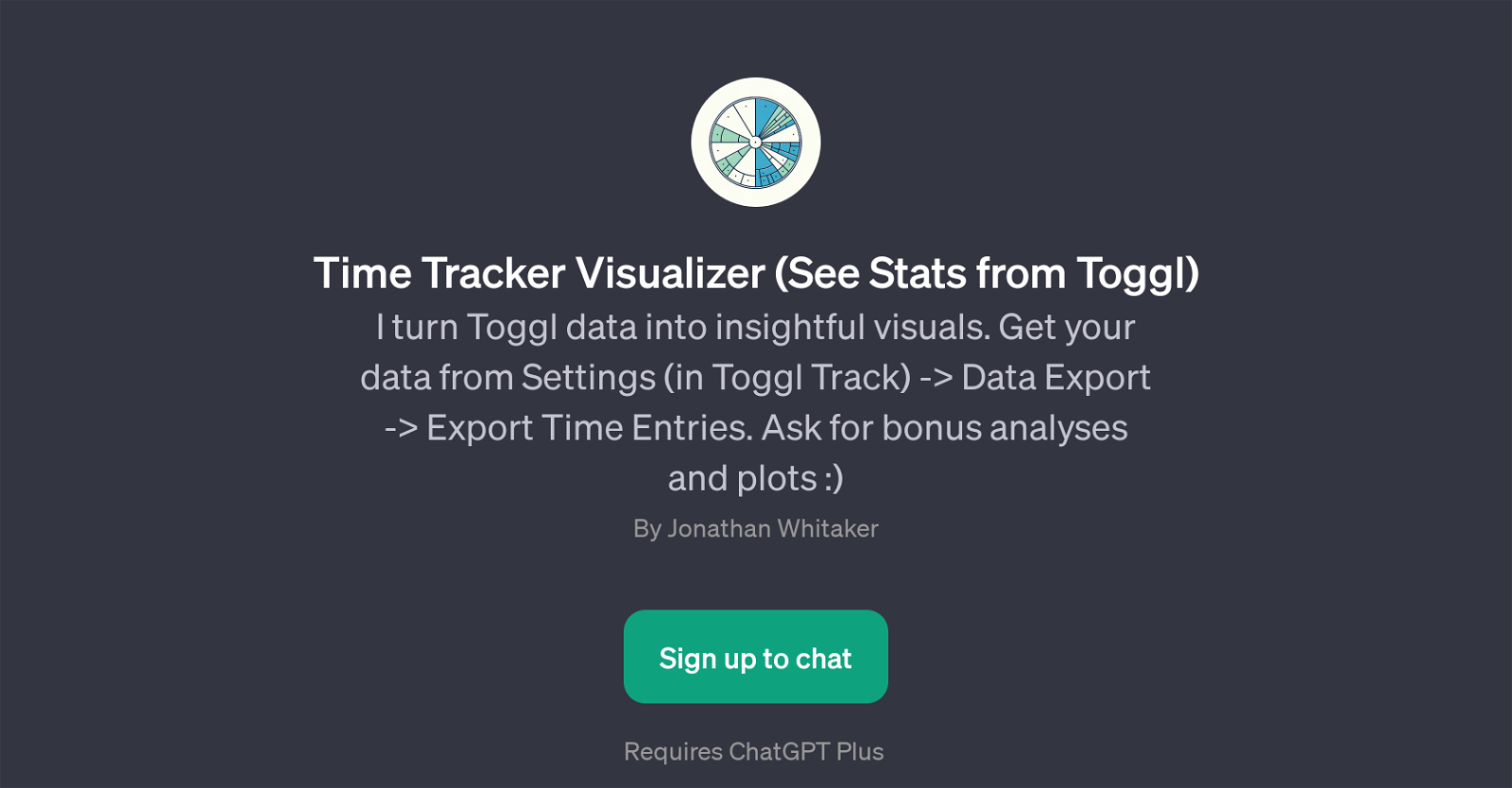 Time Tracker Visualizer website