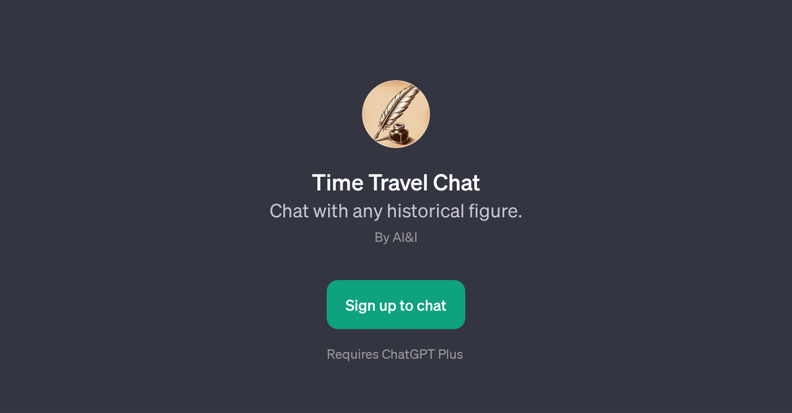 Time Travel Chat website
