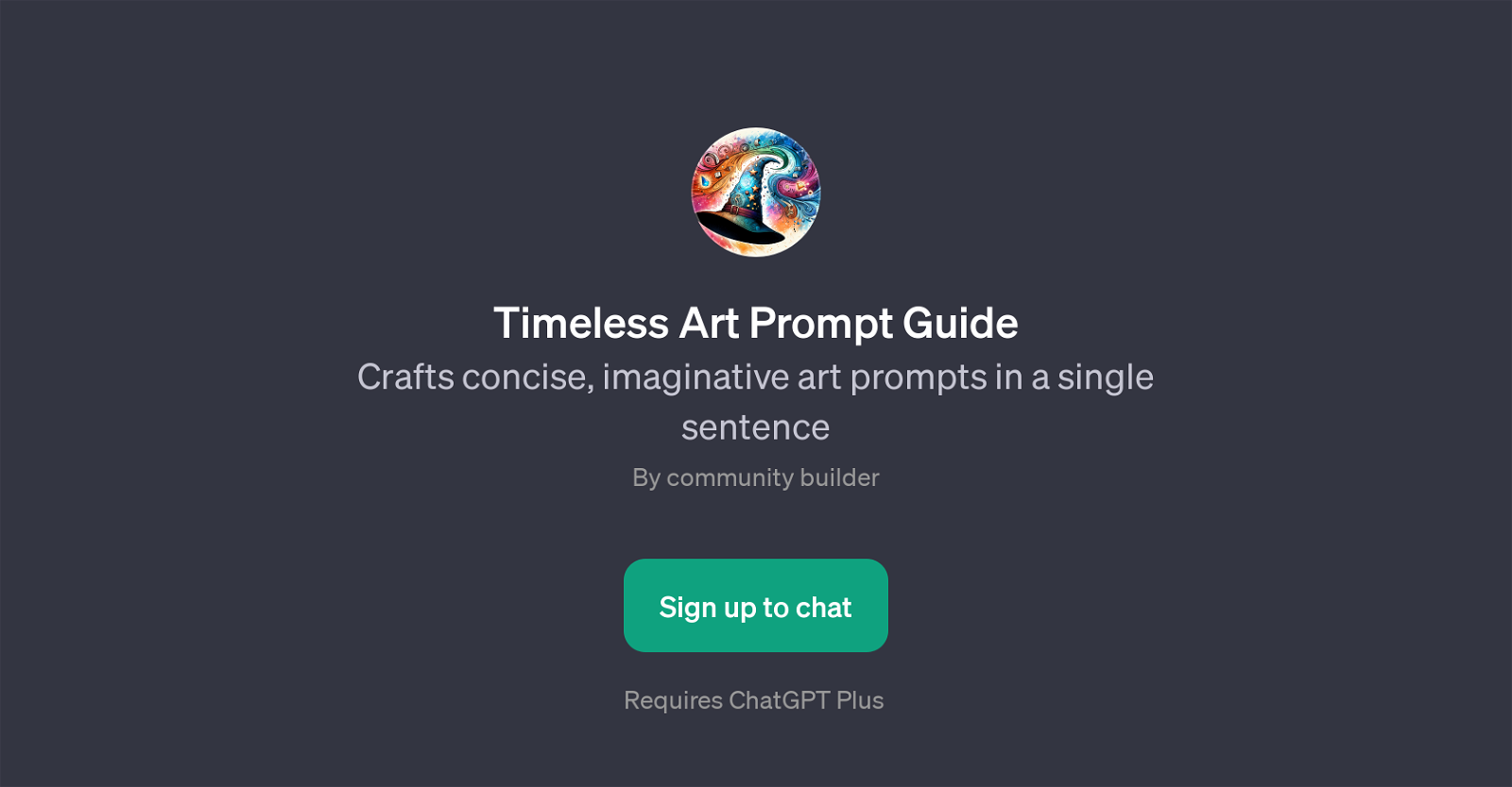 Timeless Art Prompt Guide website