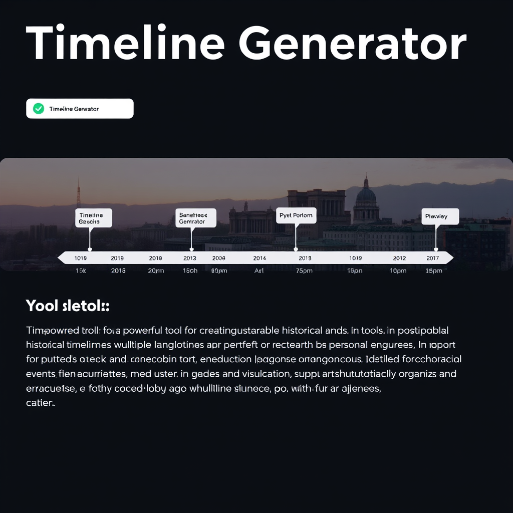 Timeline Generator - Free AI Tool | TAAFT