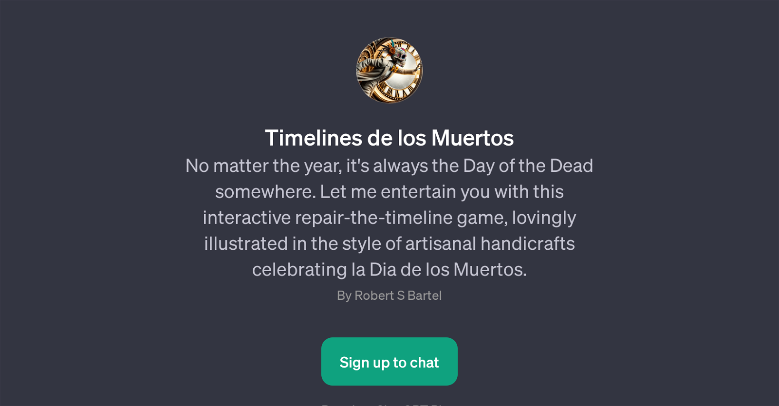 Timelines de los Muertos website