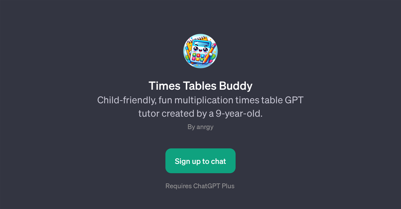 Times Tables Buddy website