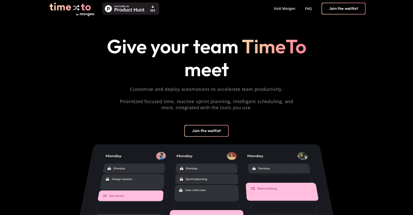 TimeTo website